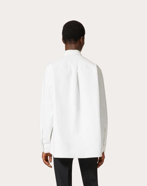 Valentino Toile Iconographe Poplin Shirt In White