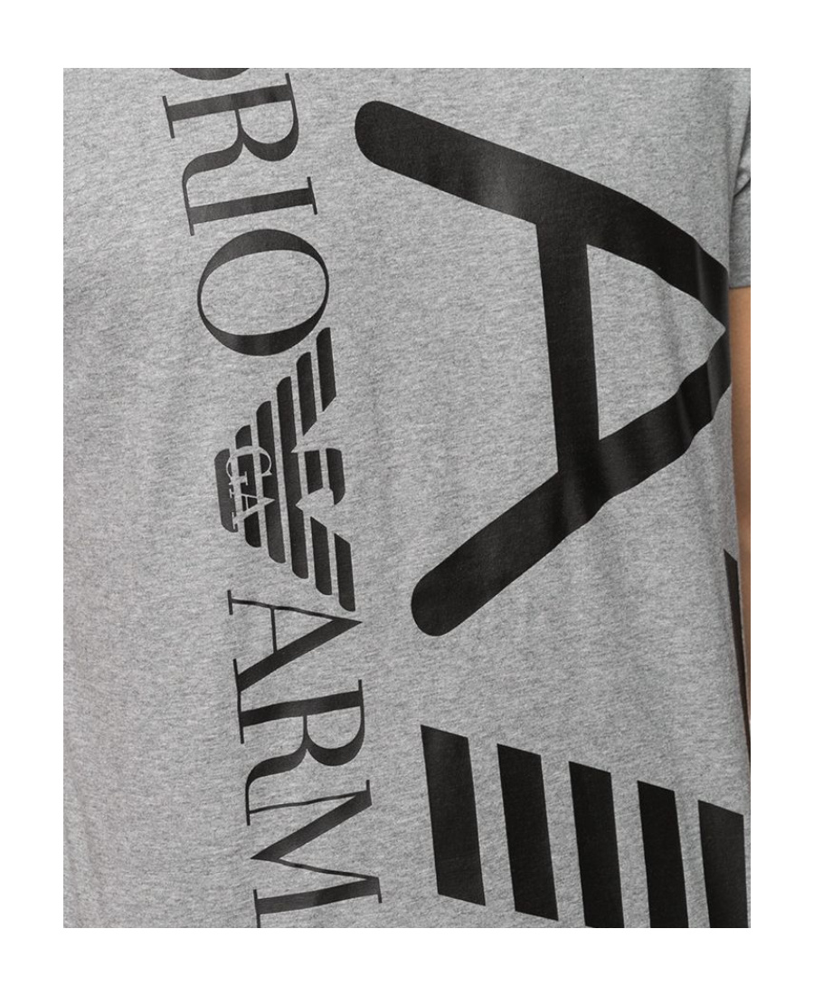 Ea7 Short-sleeved T-shirt With Round Neck In Gray