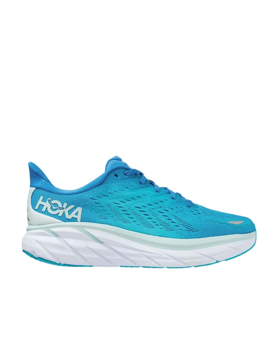Hoka Side Logo-print Low-top Sneakers In Blue