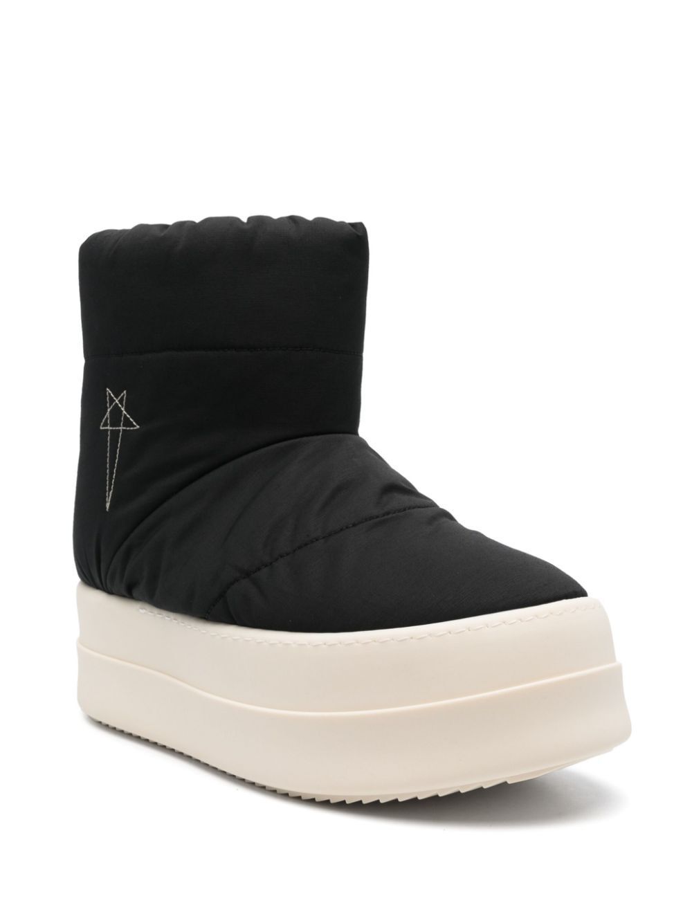 Rick Owens Drkshdw Mega Bumper Low Lunar Boots In Black