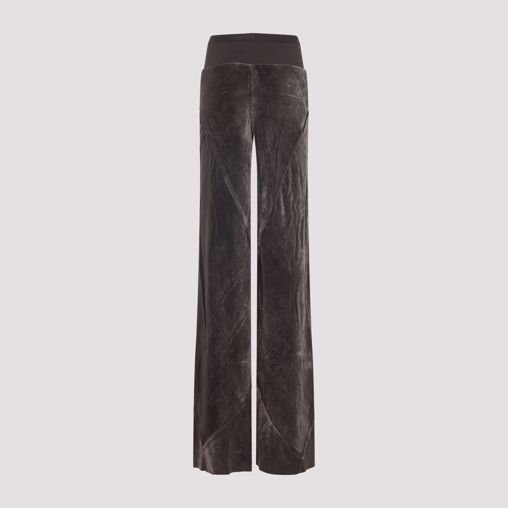 Rick Owens Elastic Waist Casual Pants In Brown