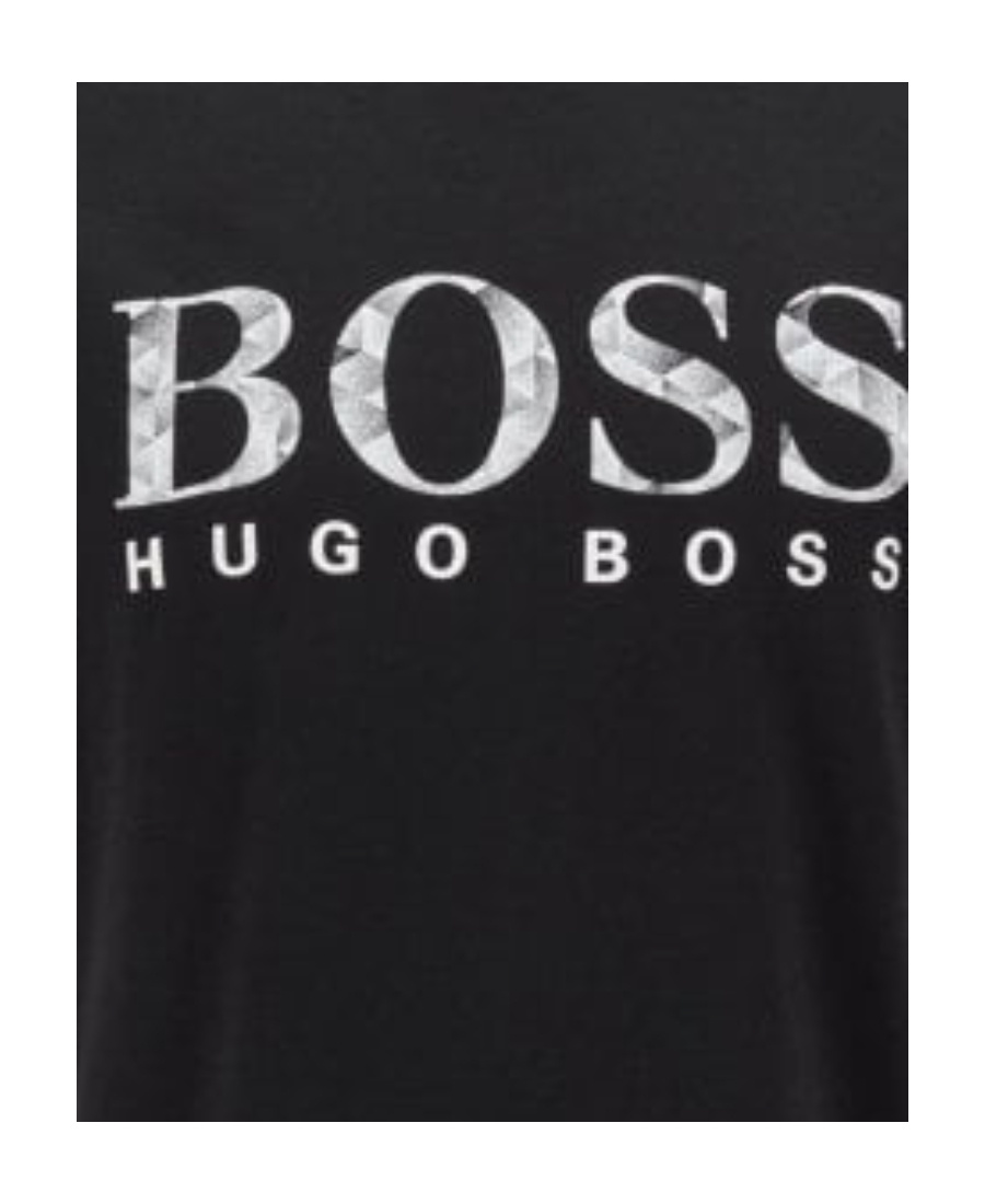 Hugo Boss T-shirt With Round Neck And Short Sleeves In Black