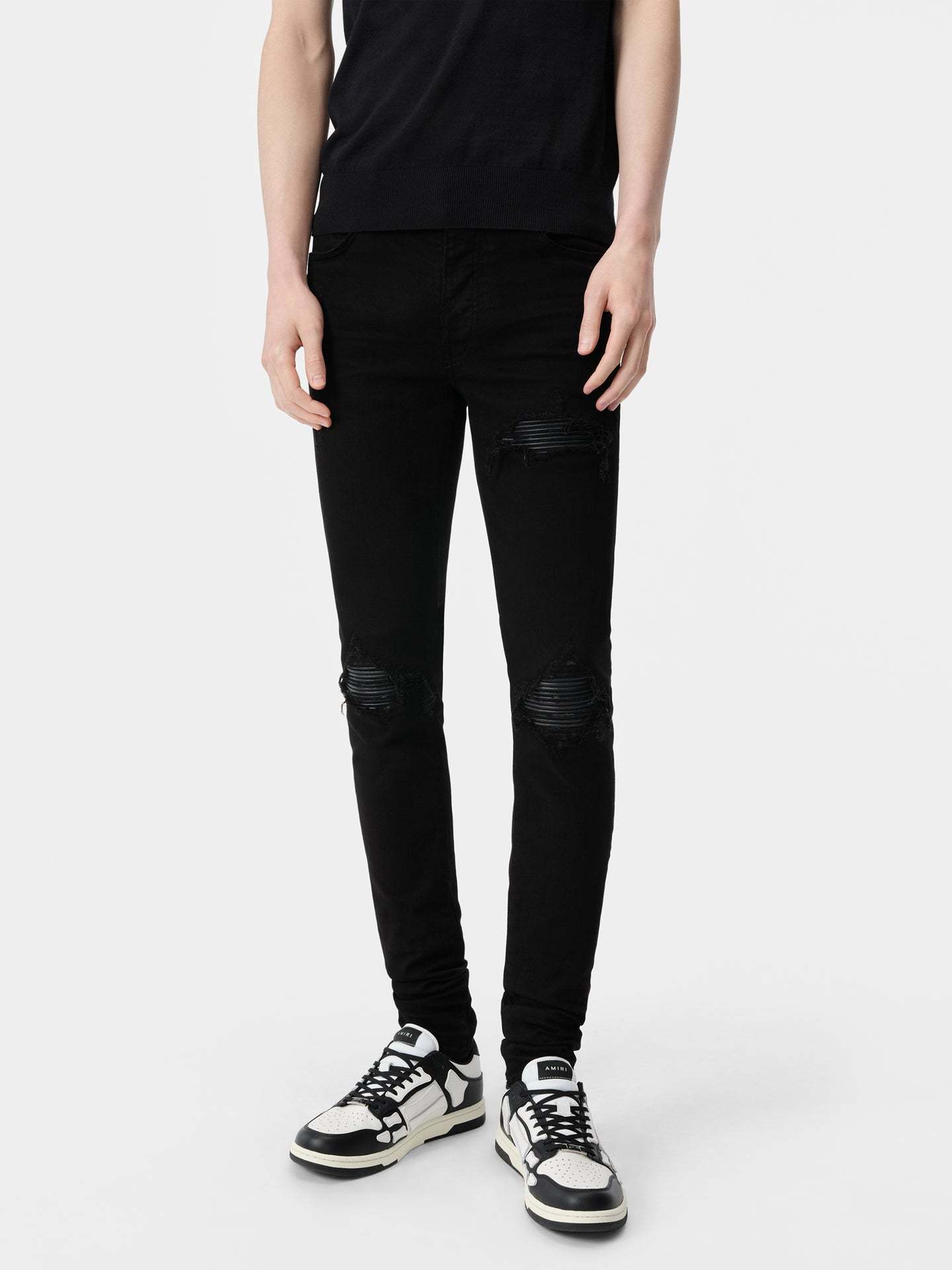 Amiri Belt-loop Jeans In Black