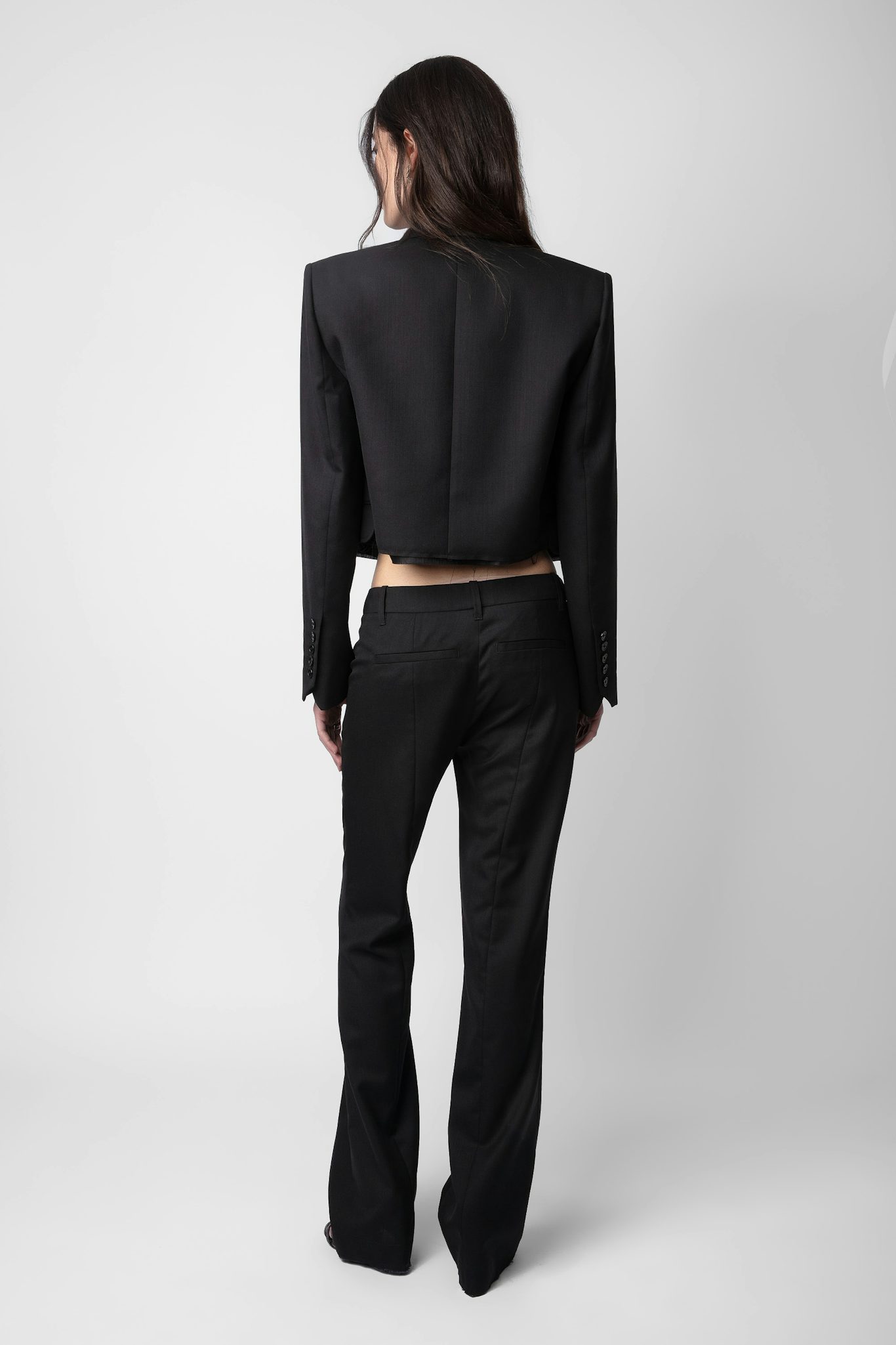 Zadig & Voltaire Vito Double-breasted Blazer In Black