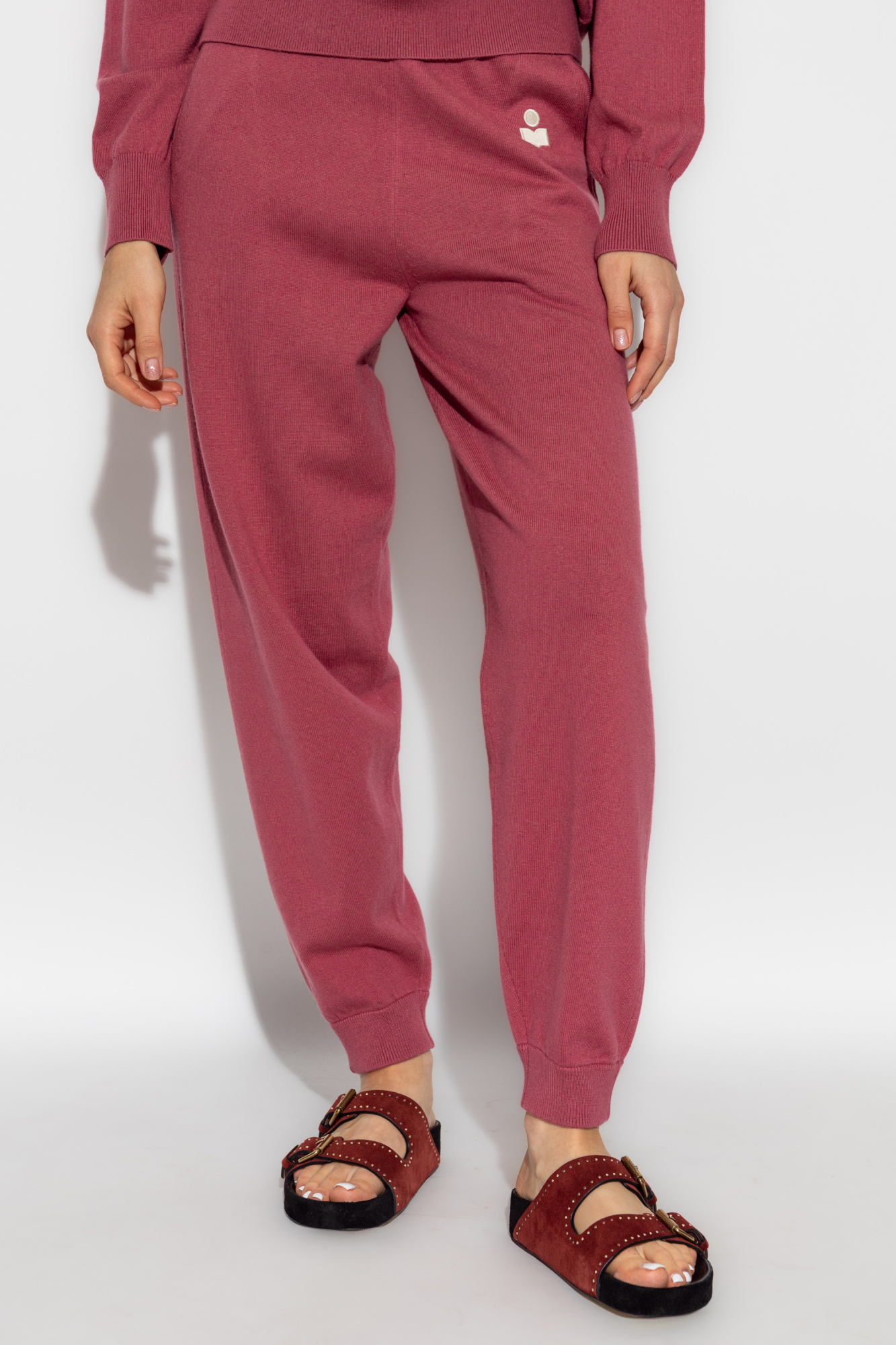 Isabel Marant Étoile Elastic Waist Sweatpants In Red