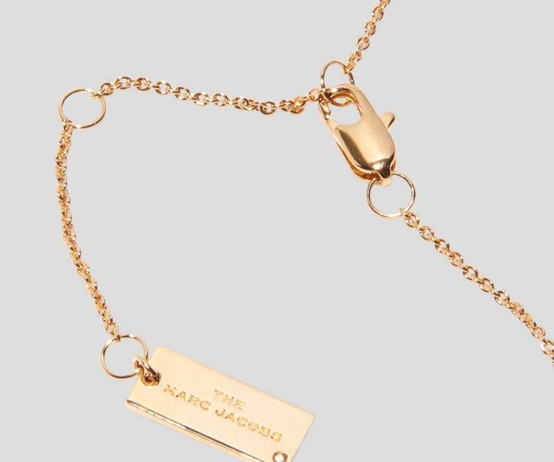 Marc Jacobs Round Necklace In White