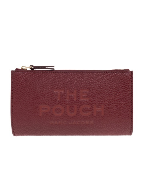 Marc Jacobs Zipper Clutch In Burgundy