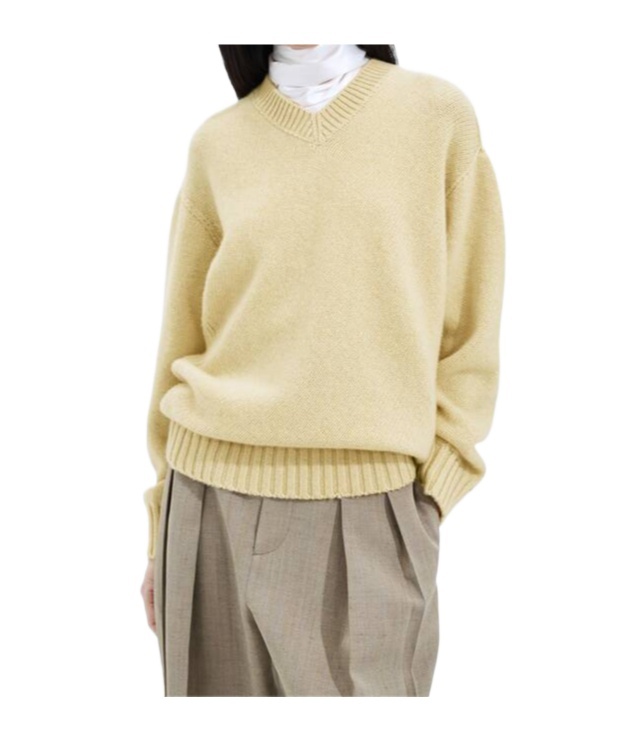Bottega Veneta Cashmere Twisted Sweater In Neutral