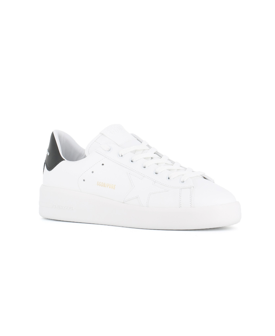 Golden Goose Mens Silver Com Pure Star Bio Logo-print Faux-leather Low-top Trainers In Gray