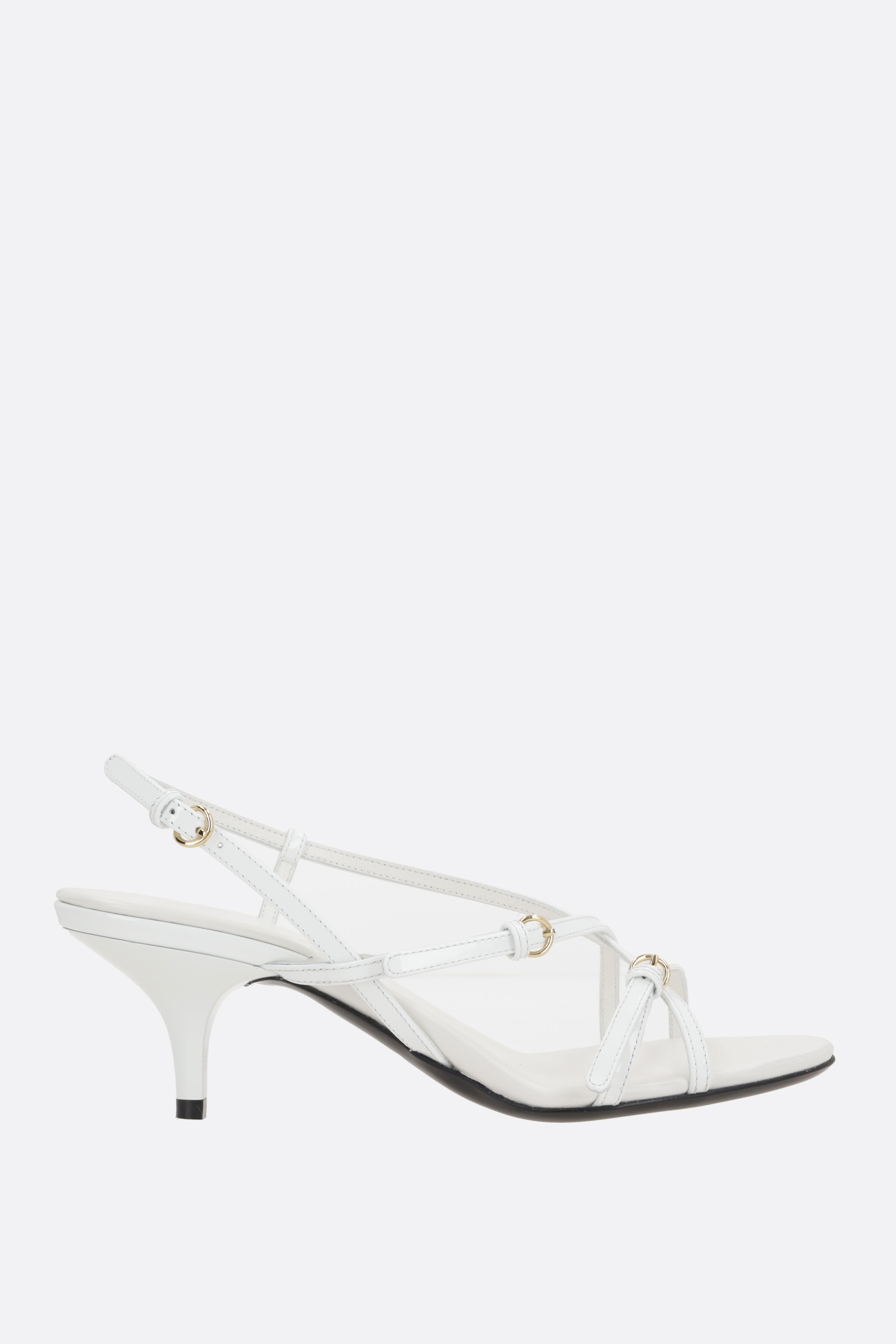 Miu Miu Almond Toe Sandals In White