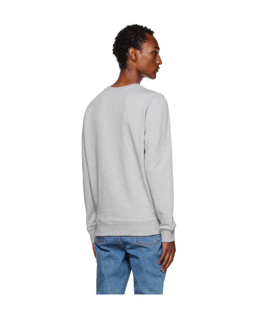 APC A.P.C. LOGO-PRINTED STRAIGHT HEM SWEATSHIRT