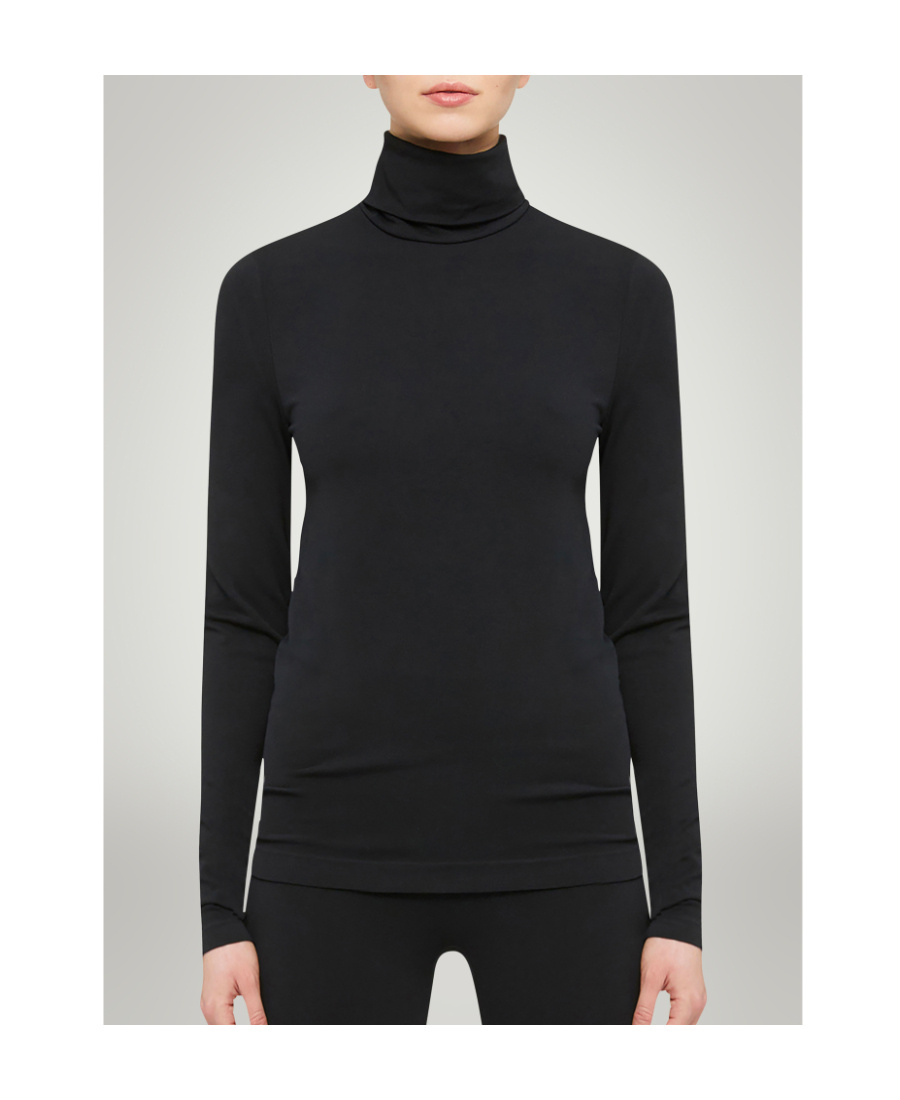 Wolford High-necked Pullover In Black