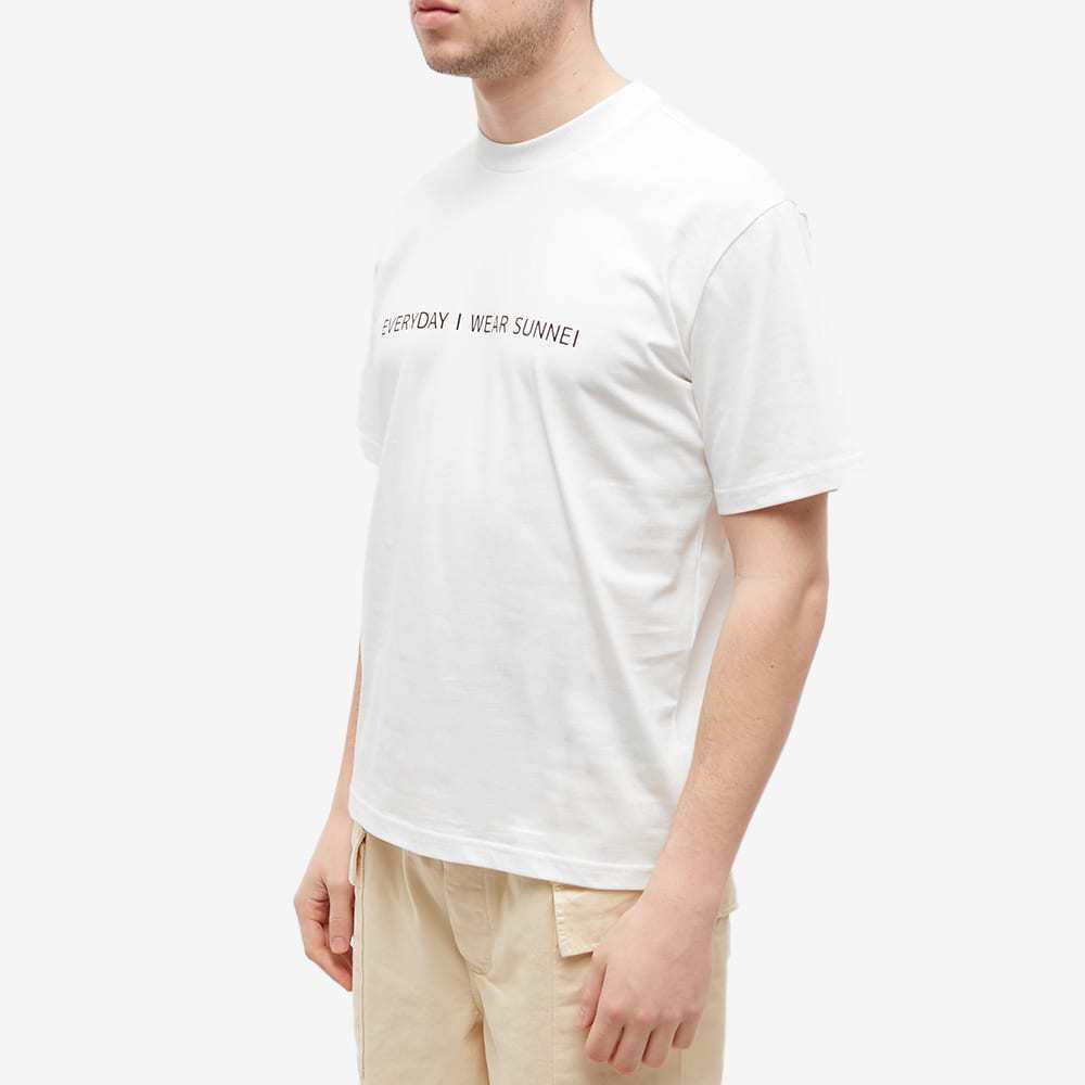 Sunnei Crewneck T-shirt With Logo Embossing In White