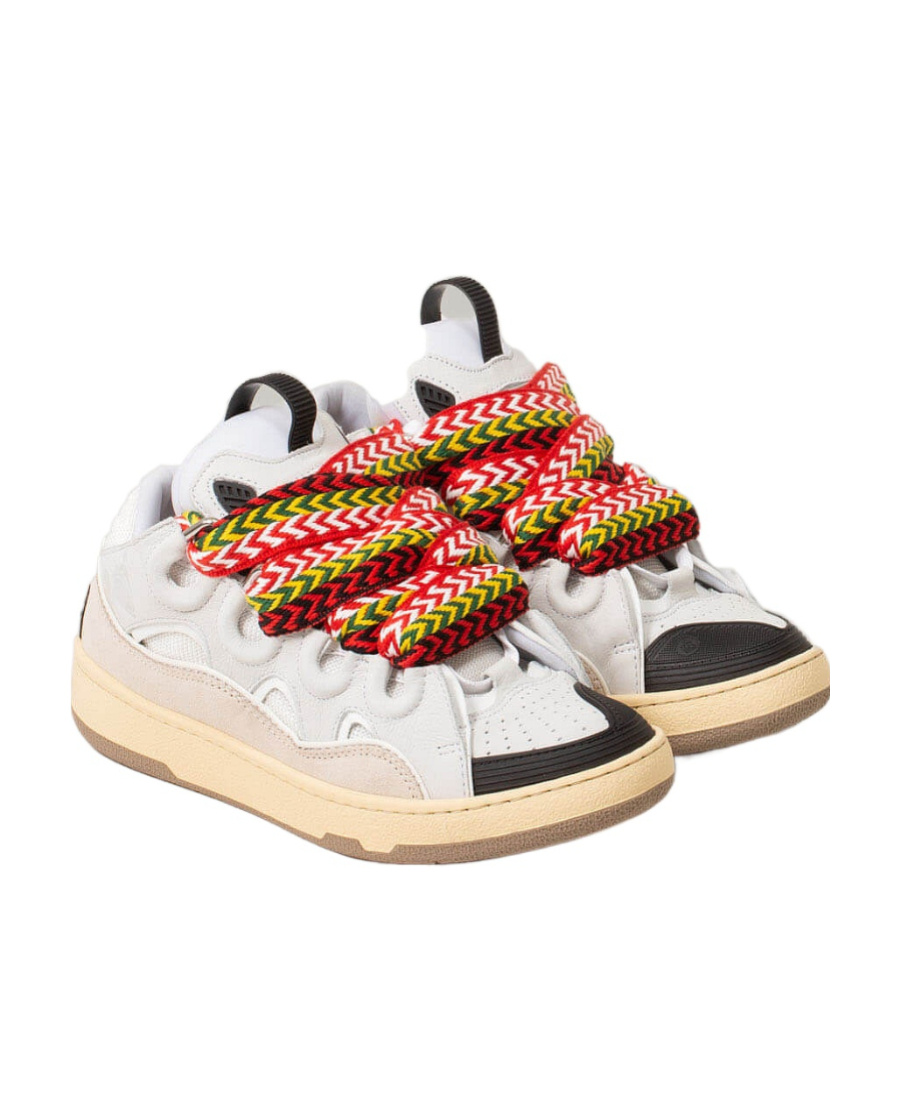 Lanvin Low Lace-up Sneakers In Multicolor