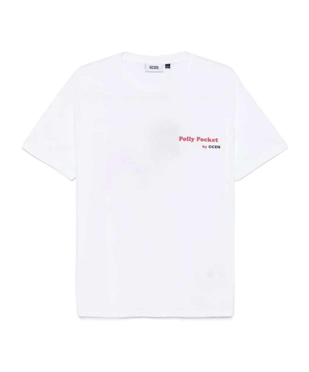 Gcds Oversize T-shirt Polly Pocket Pizza In Optic White