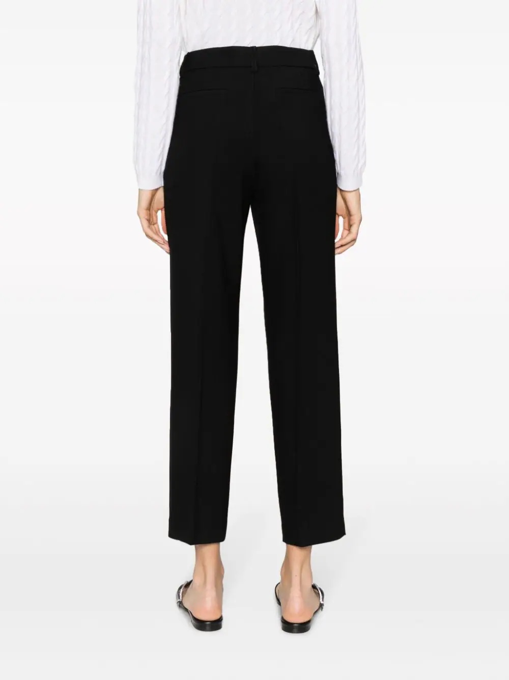 P.a.r.o.s.h Tapered-leg Tailored Trousers In Black