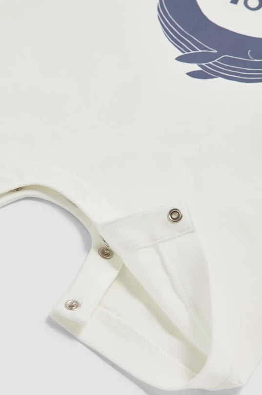 Moncler Whale Pattern Jumpsuit In White