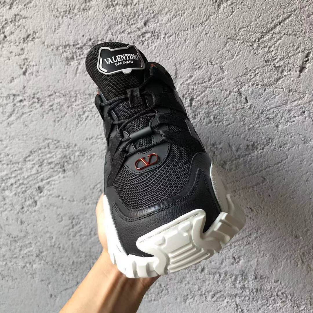 Shop Valentino Climbers Low-top Sneakers In Black