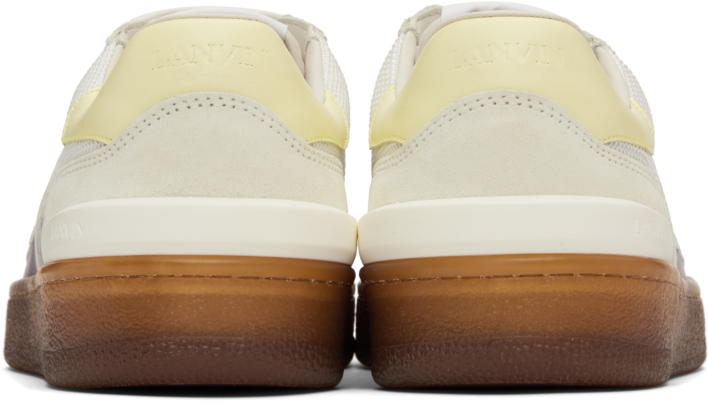 Lanvin Clay Sneakers With Translucid Sole In Neutral