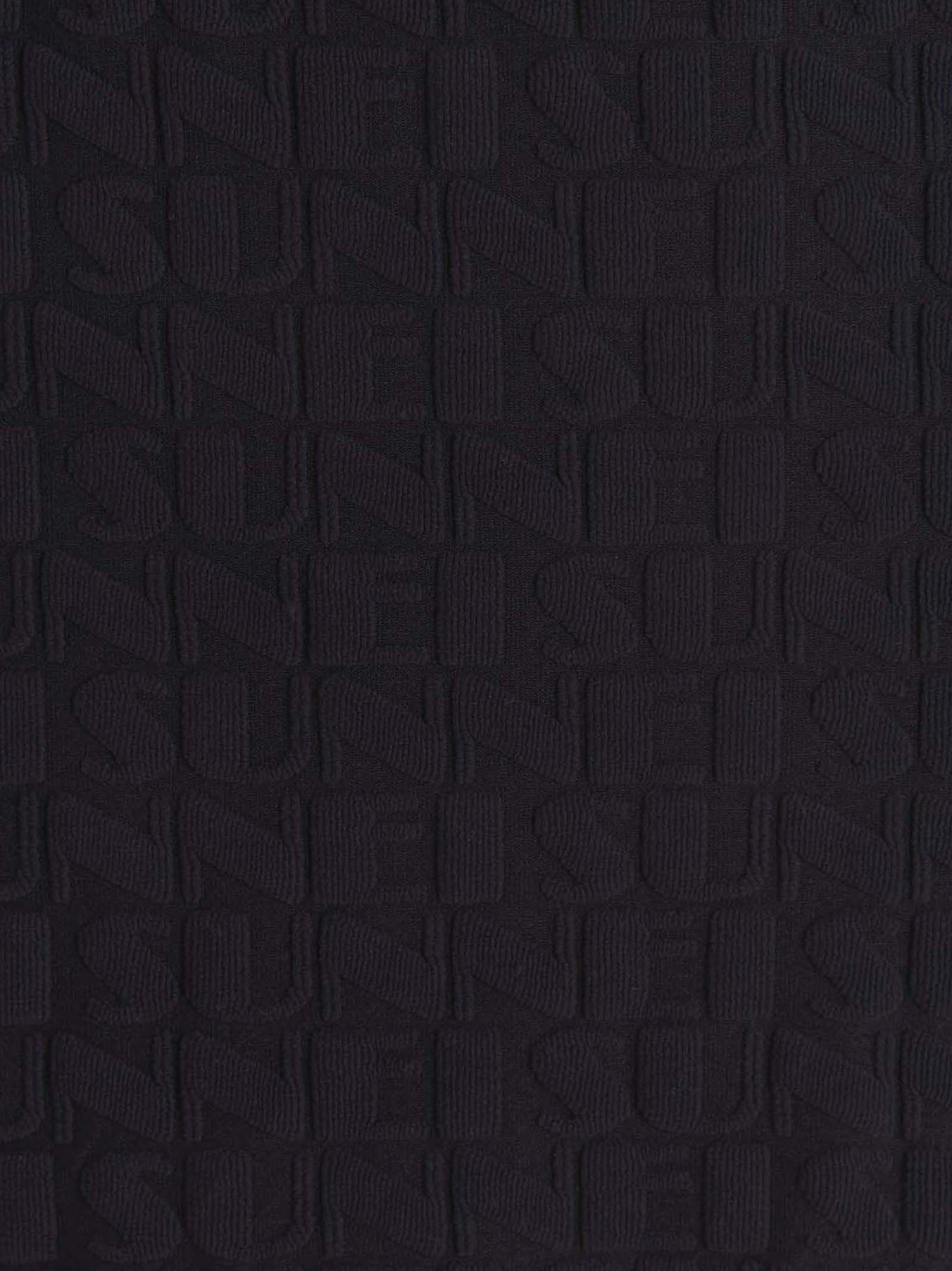 Sunnei Navy Overlapped Midi Skirt In Black