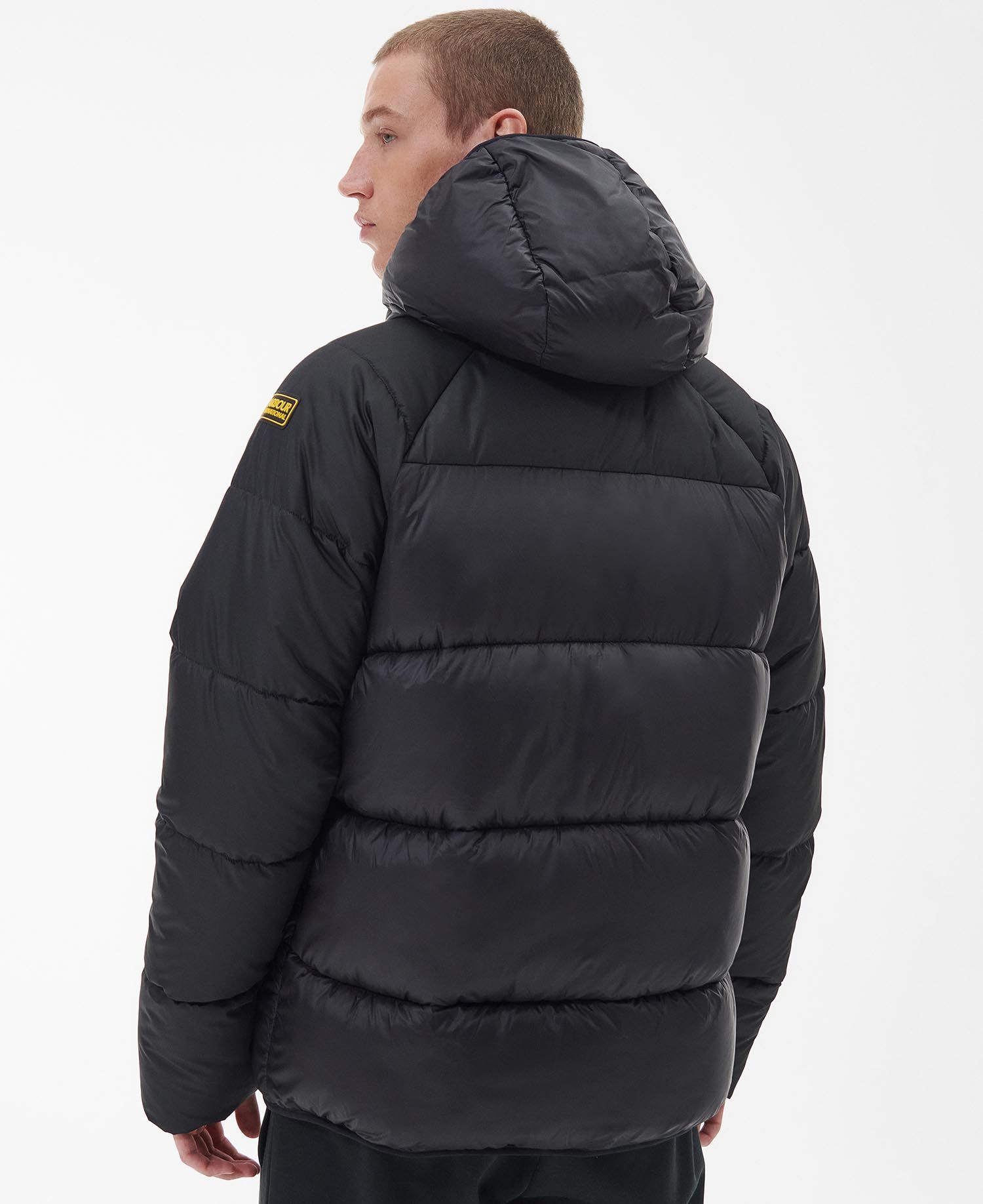 Shop Barbour Hoxton Quilted Padded Jacket In Black