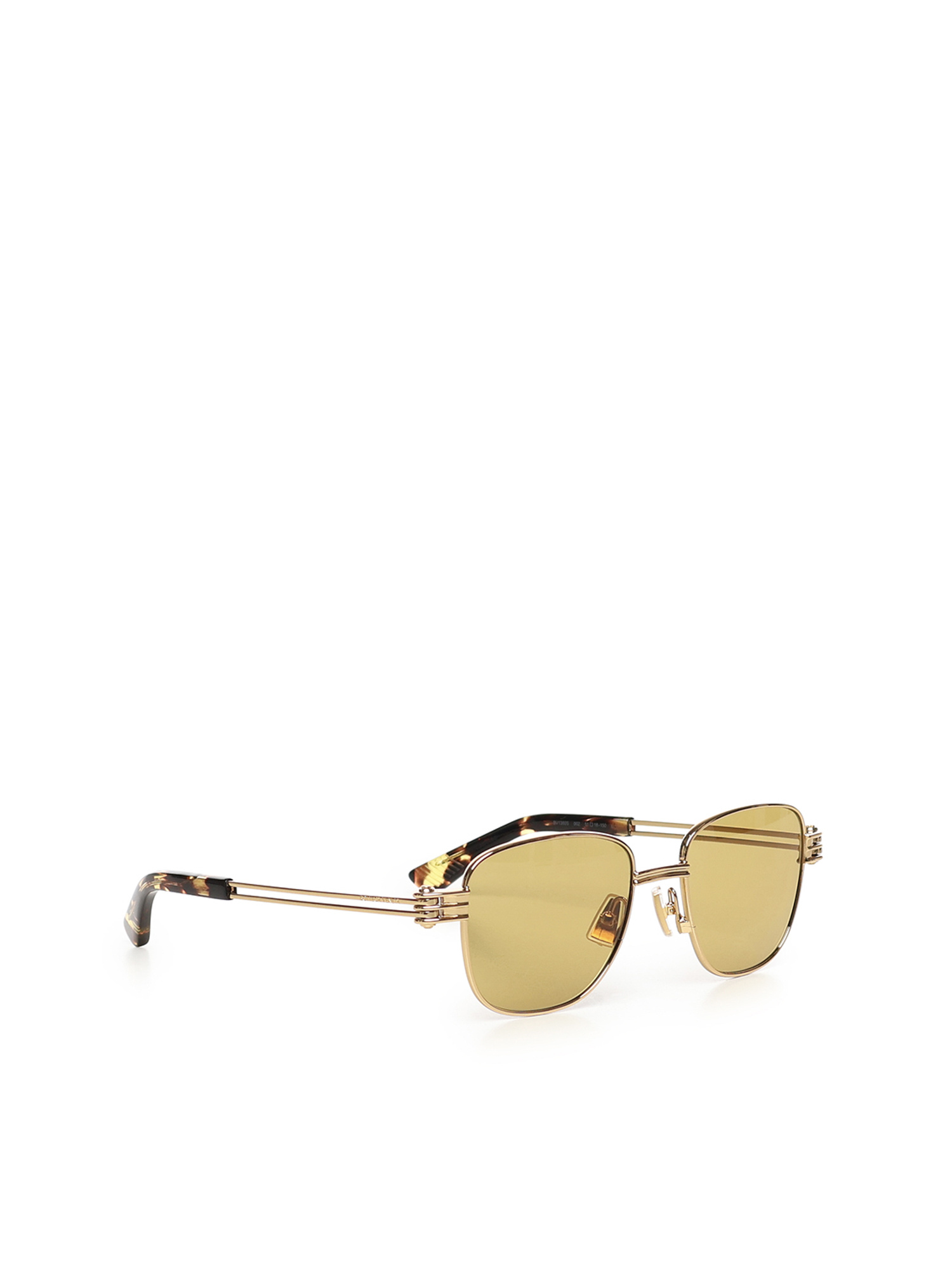 Bottega Veneta Full Frame Sunglasses In Gold