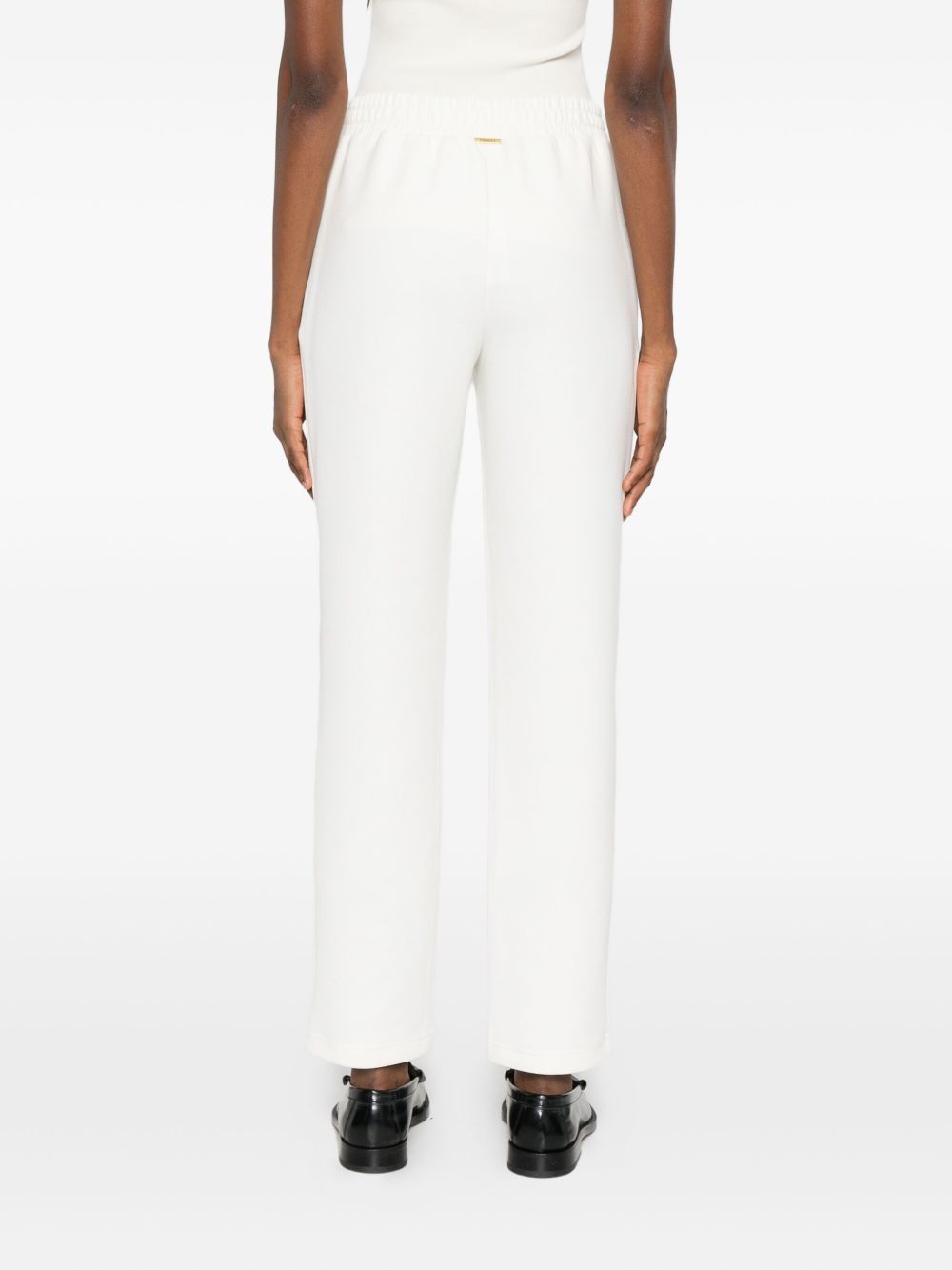 Twinset Elasticated-waistband Trousers In White