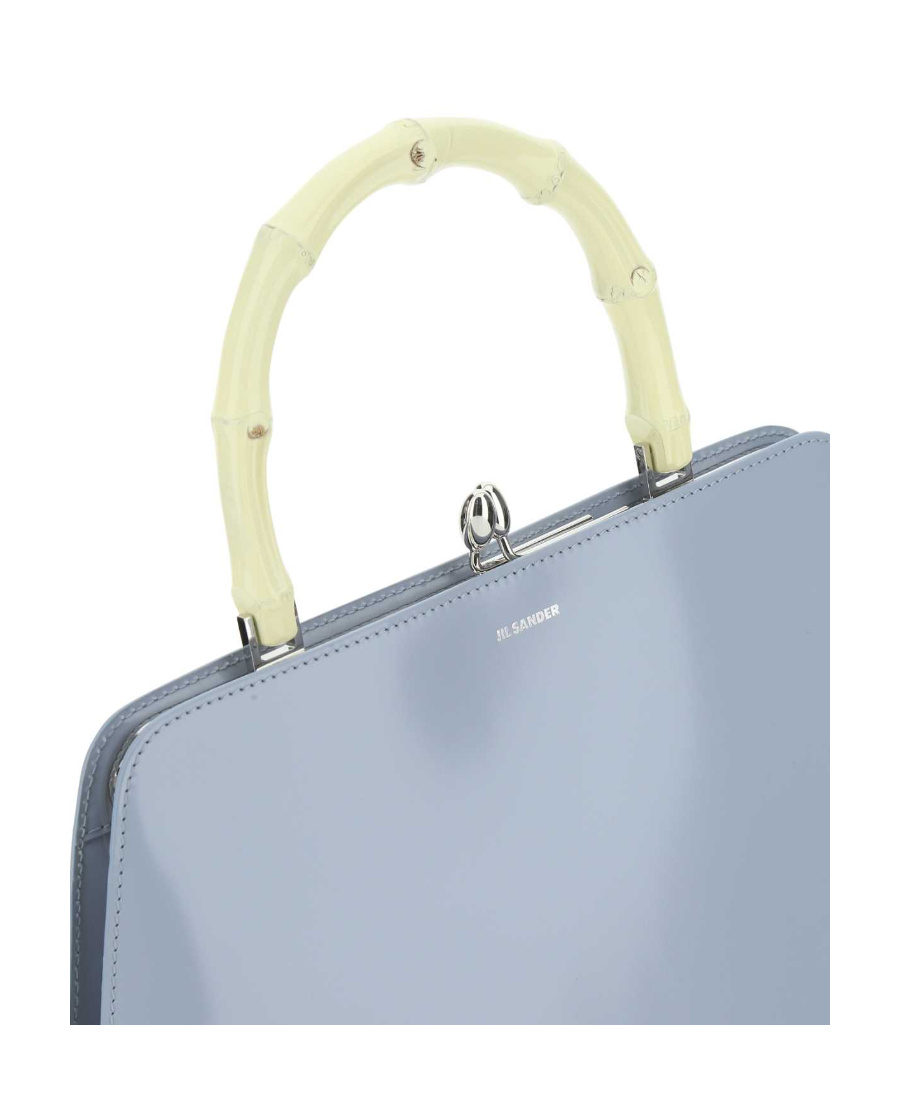Jil Sander Goji Square-frame Tote In Blue