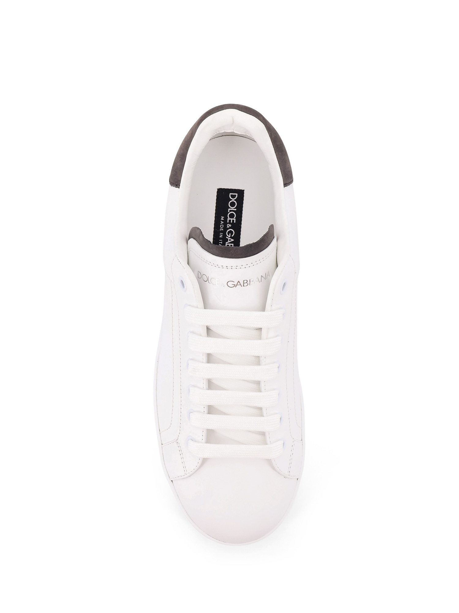 Dolce & Gabbana Sneakers From The Portofino Line In Calfskin In White