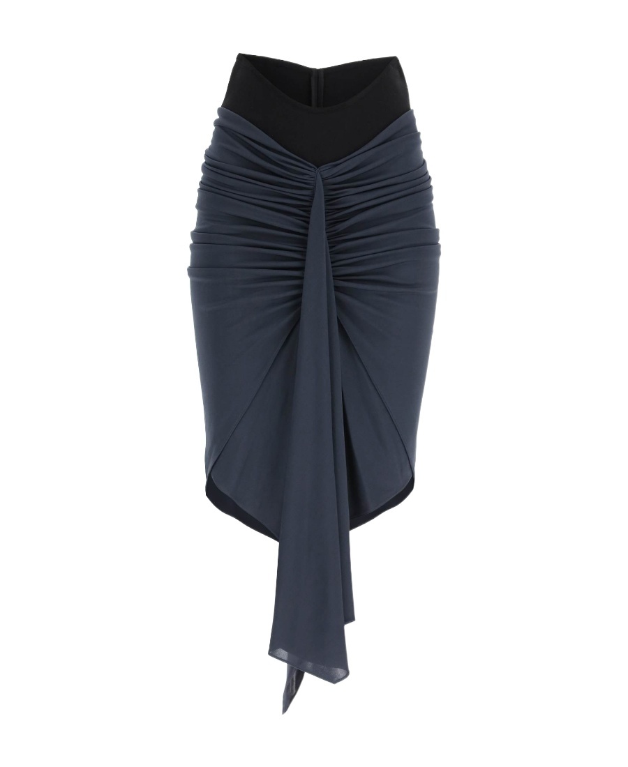 Alaïa Gathered-detailing Draped Skirt In Black