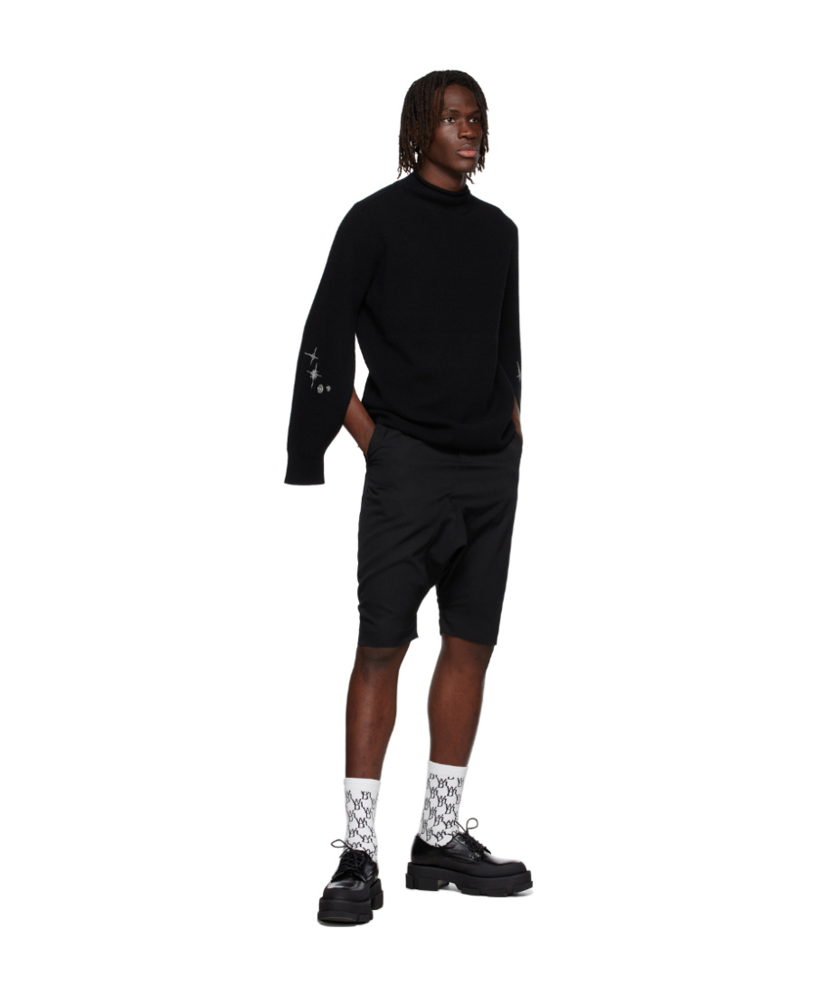 We11 Done Logo Sweater In Black