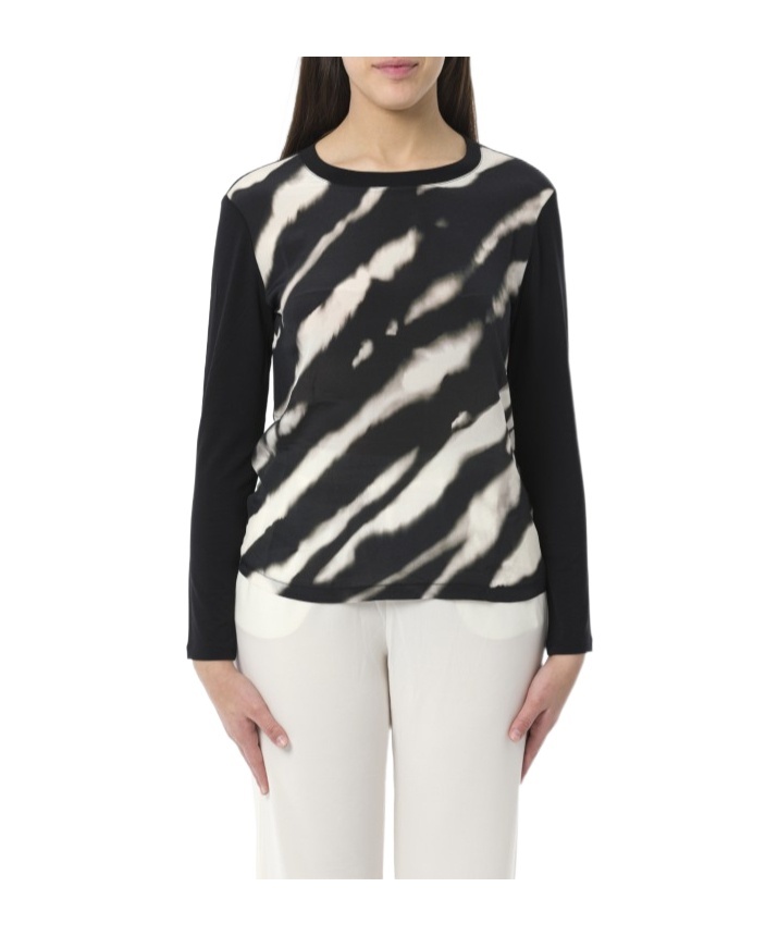 Weekend Max Mara Long-sleeved T-shirt In Multicolor