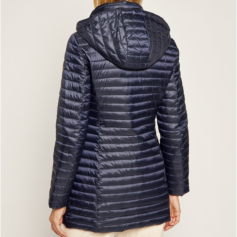 EA7 LOGO HOODED DOWN JACKET 