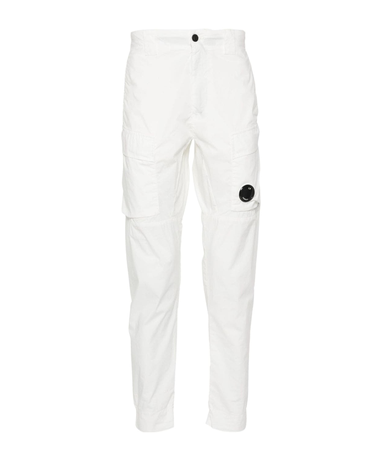 C.p. Company Cp Company Diagonal Raised Fleece Sweatpants In White