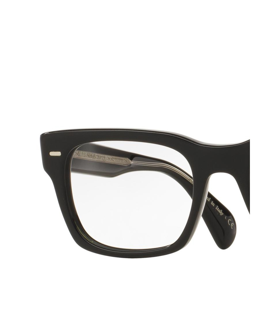 Oliver Peoples Square Frame Flat Mirror In Black