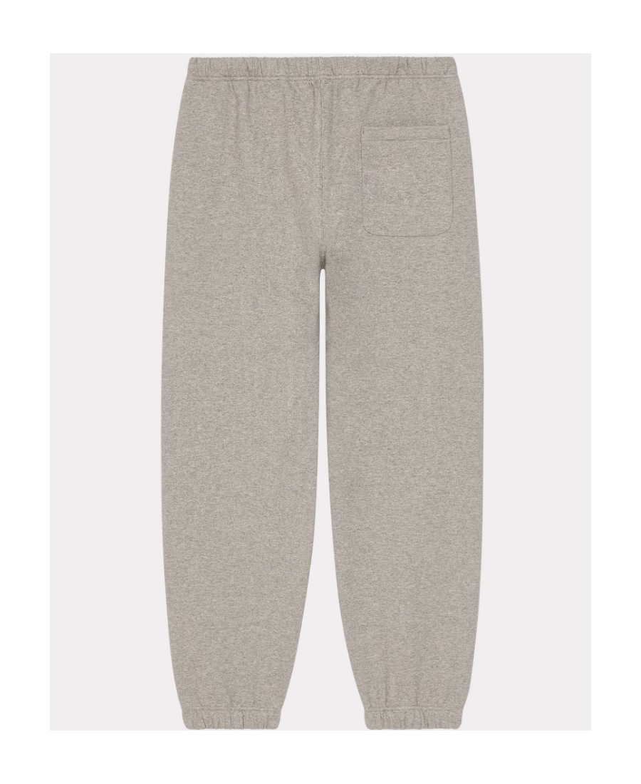 Kenzo Logo-patch Trousers In Gray