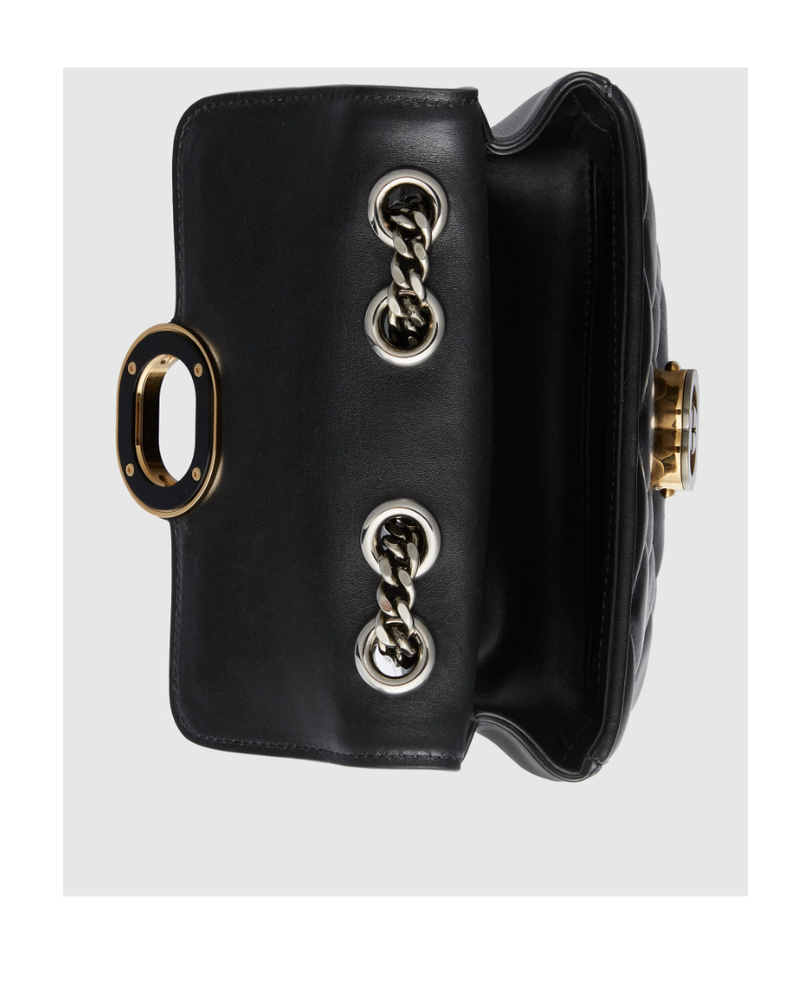 Gucci Quilted Leather Shoulder Handbag In Black