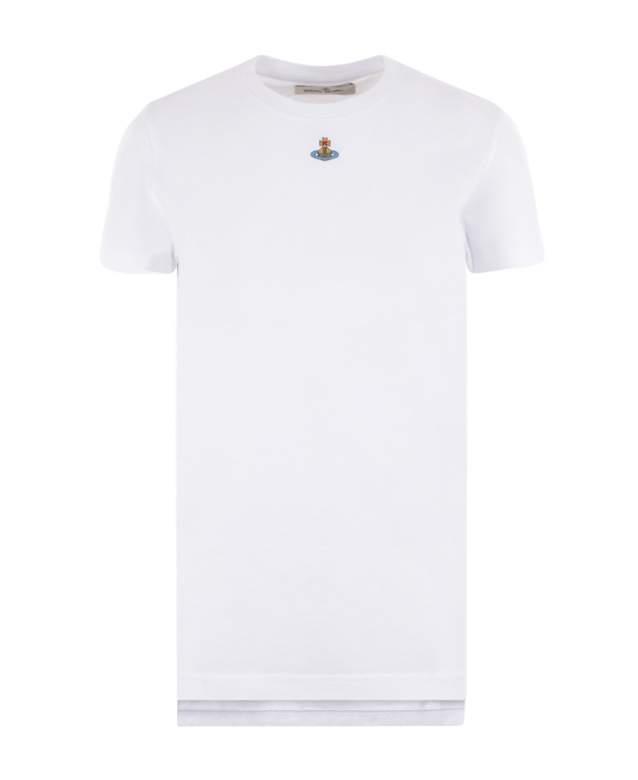 VIVIENNE WESTWOOD VIVIENNE WESTWOOD ORB LOGO-EMBROIDERED CREWNECK T-SHIRT