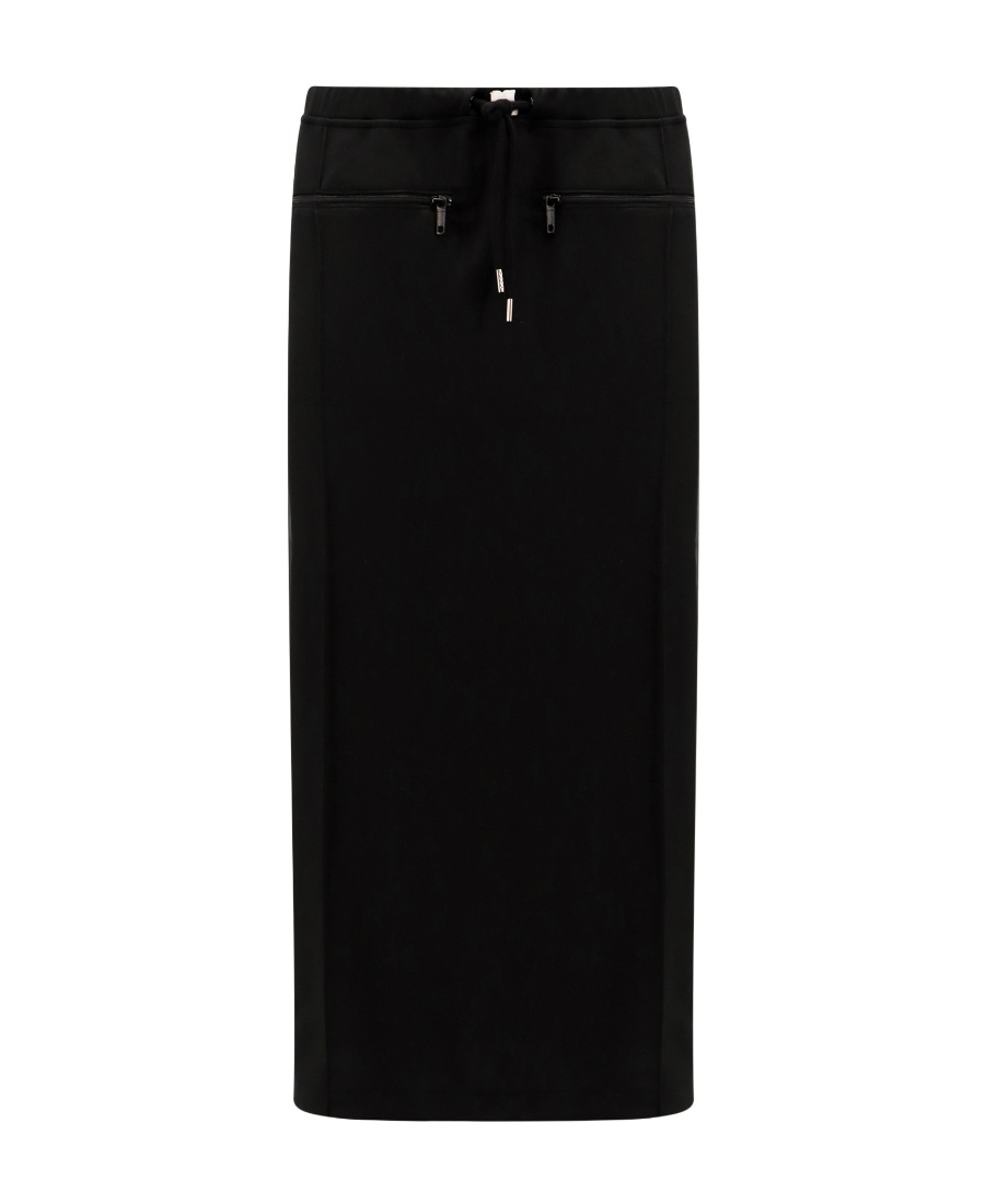 Courrèges Drawstring Tracksuit Maxi Skirt In Black