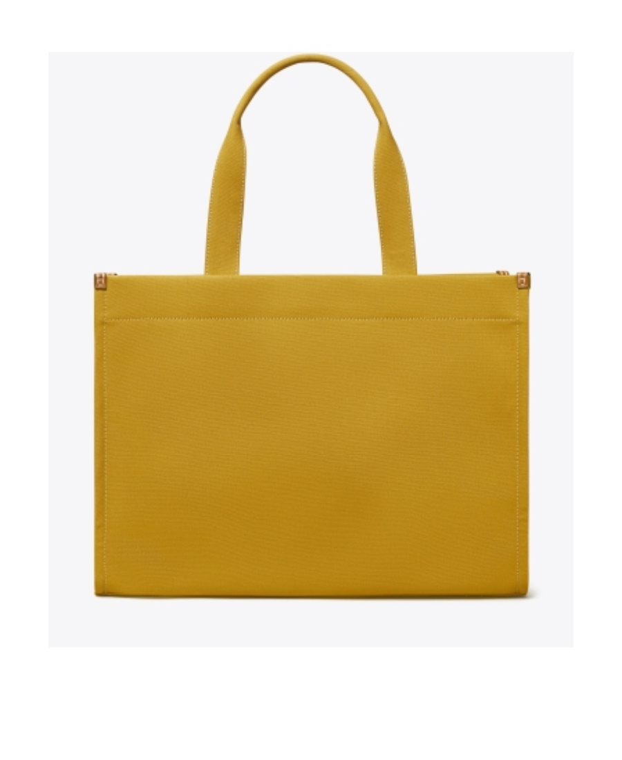 Tory Burch Logo-motif Tote In Brown