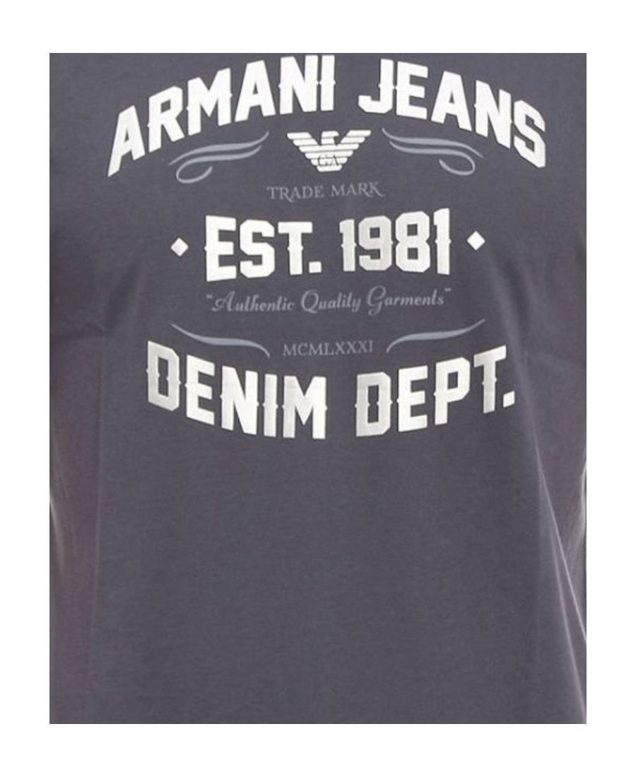 ARMANI JEANS PRINTED T-SHIRT WITH ROUND NECK