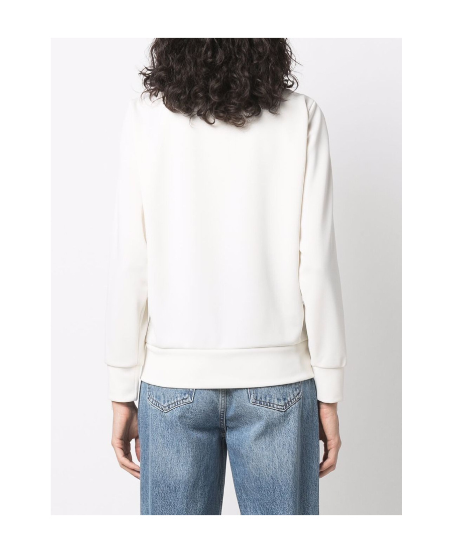 Golden Goose Crystal-embellished Zipped Sweatshirt In White
