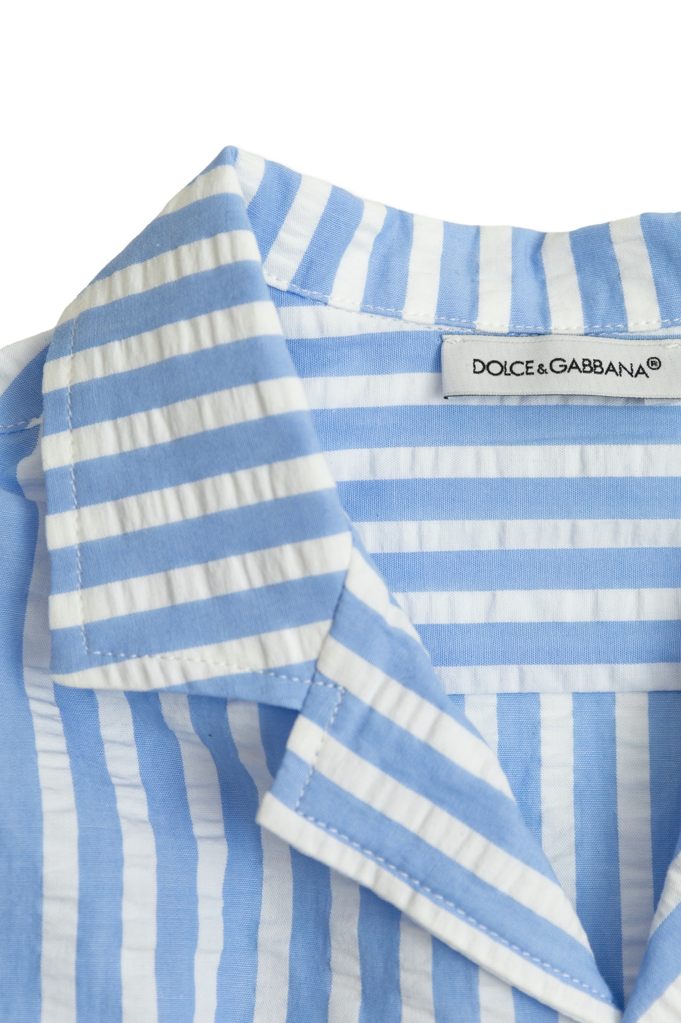 Dolce & Gabbana Short Sleeve Shirt In Blue