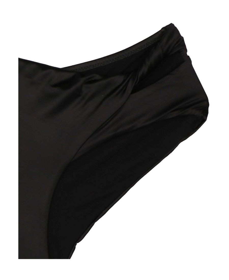 Versace Bikini Briefs With Knot Beachwear Black In Black