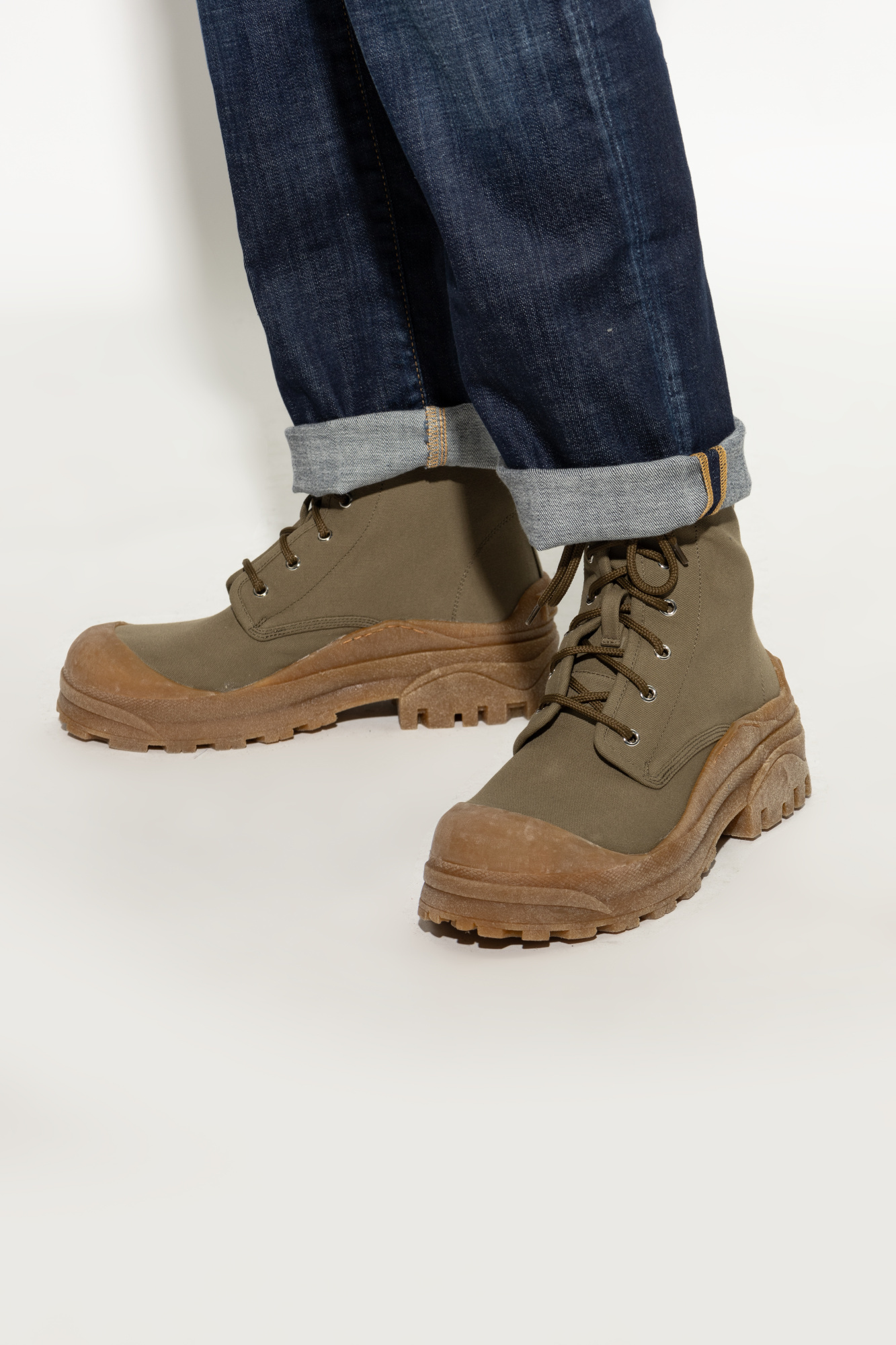 Dsquared2 Lace-up Ankle Boots In Brown