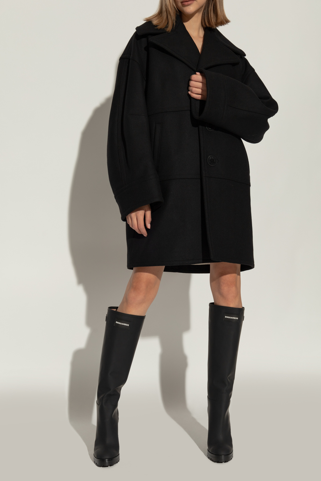 Dsquared2 90mm Logo-print Boots In Black
