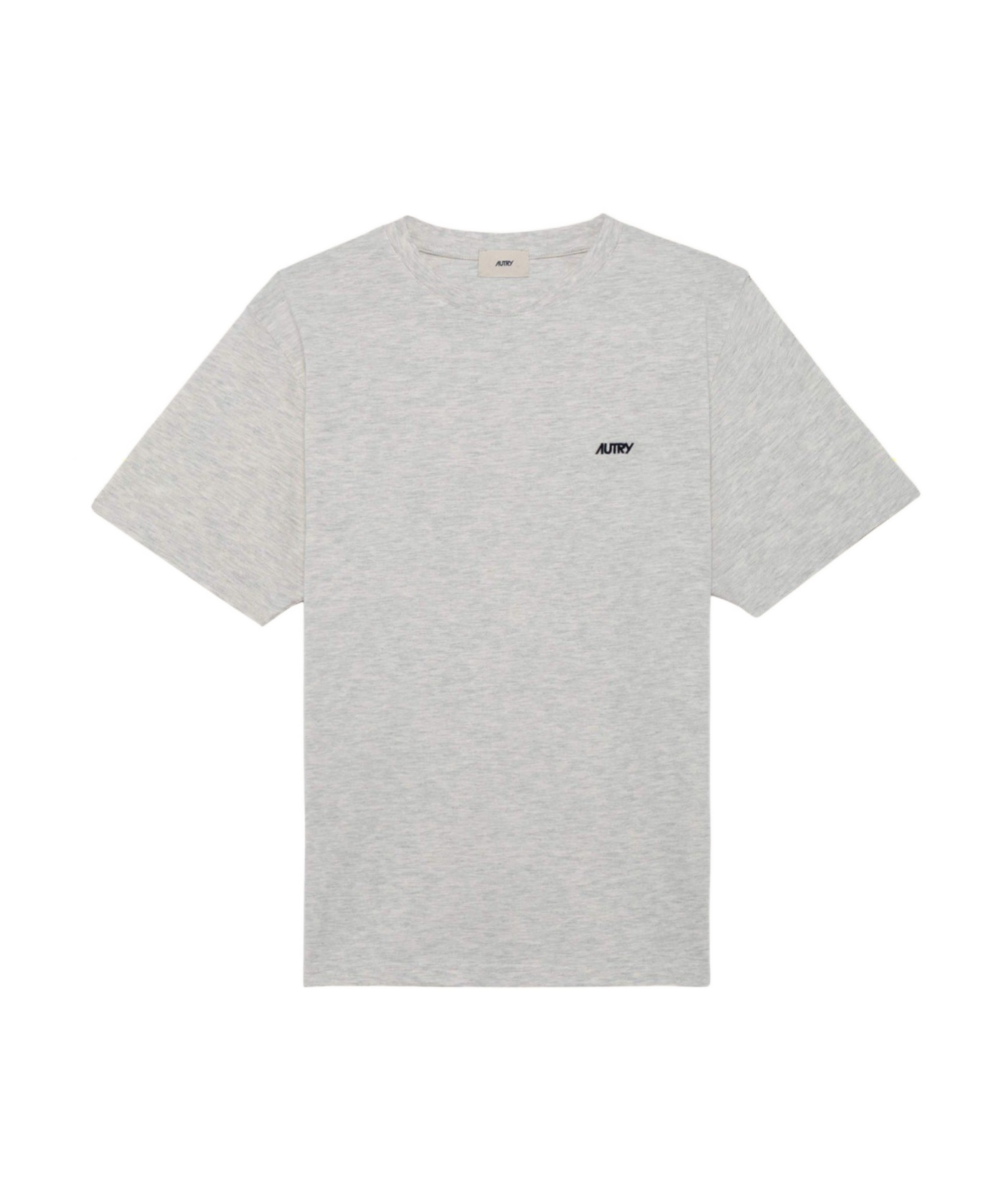 Shop Autry Logo-embroidered Crewneck T-shirt In White