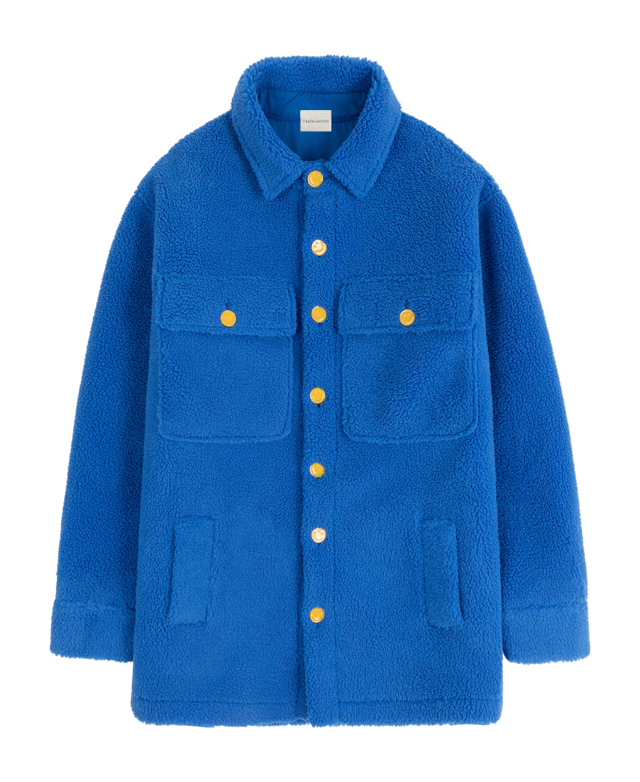 Charlie Luciano Button Casual Jacket In Blue