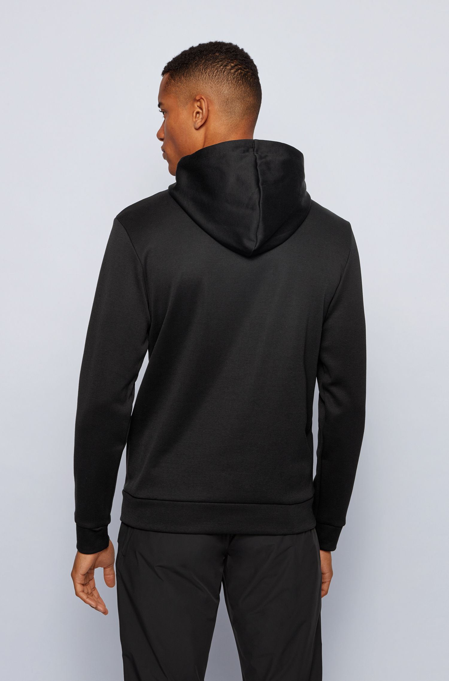 HUGO BOSS BLACK DIAMOND LOGO DECORATED SWEATER