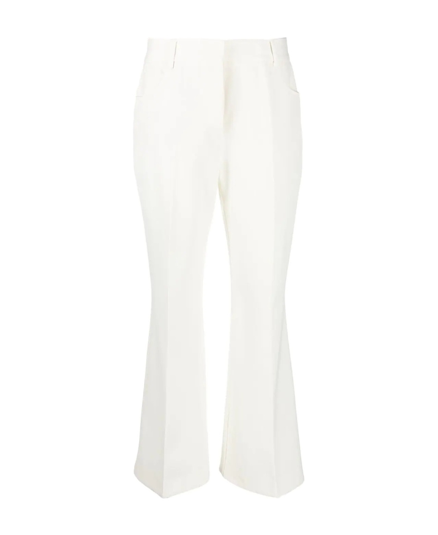 Stella Mccartney Logo Horn Casual Pants In White